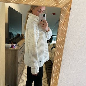 Chunky knit turtleneck sweater